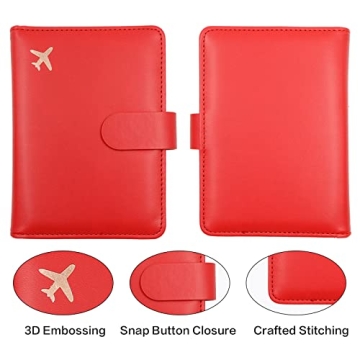 Melsbrinna RFID Passport Holder Stylish Travel Wallet
