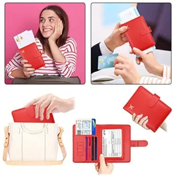 Melsbrinna RFID Passport Holder Stylish Travel Wallet