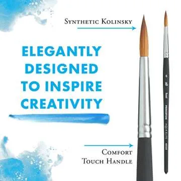 Princeton Aqua Elite, Series 4850, Synthetic Kolinsky Watercolor Paint Brush,Round, 6