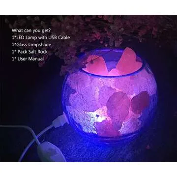 V.C.Formark Himalayan Salt Lamp - Color Changing & USB