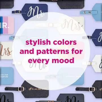 Miamica Mrs. & Mr. Luggage Tags – Perfect Couples Gift