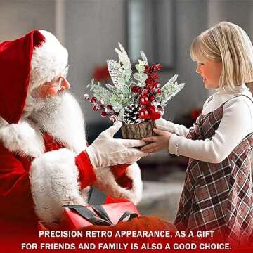 Charming Mini Christmas Tree Tabletop Holiday Decor