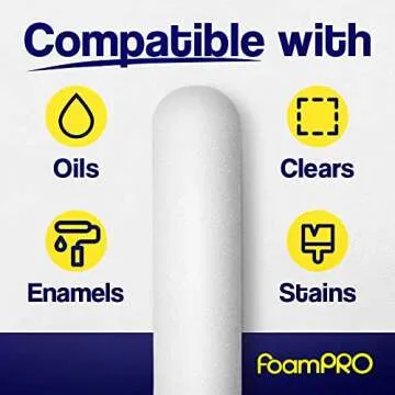 FOAM PRO 176-10 Foam Paint Roller Set for Perfect Finish