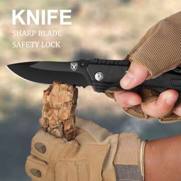 Unique Multitool Pocket Knife Gifts for Men Him