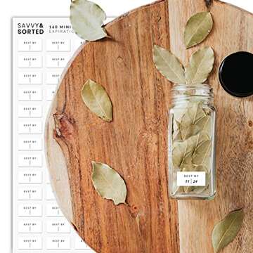 Expiration Date Pantry Labels for Kitchen Organization