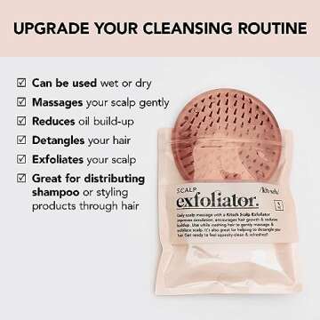 Kitsch Hair Scalp Massager Shampoo Brush & Rosemary Oil with Discount