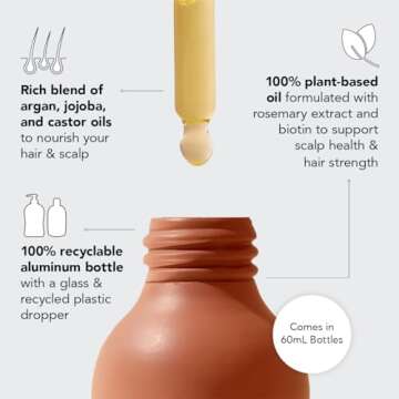 Kitsch Hair Scalp Massager Shampoo Brush & Rosemary Oil with Discount