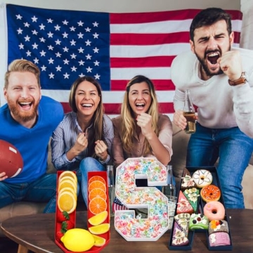 Nuogo USA Charcuterie Letter Set for Independence Day