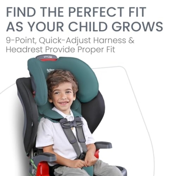 Britax Grow with You ClickTight Harness-2-Booster Car Seat, 2-in-1 High Back Booster, Green Contour