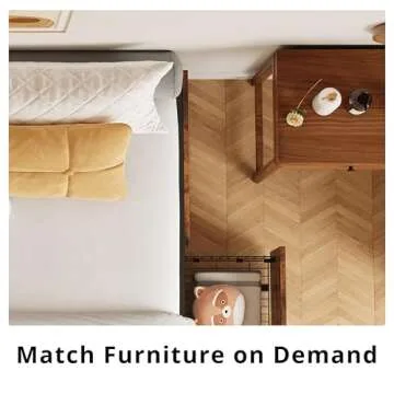 LIKIMIO King Bed Frame with Storage and Easy Assembly