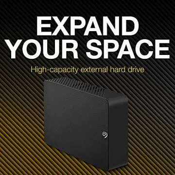 Seagate Expansion STKP6000400 6 TB Desktop Hard Drive - External - Black, 7" x 1.6" x 4.9"