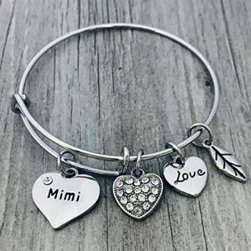 Infinity Collection Mimi Charm Bracelet, Mimi Gifts for Grandma, MimiJewelry, Grandma Jewelry, Mimi Gifts for Women, Promoted to Mimi