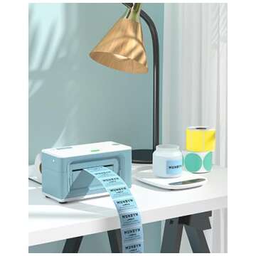 MUNBYN Thermal Sticker Labels for Direct Thermal Printer