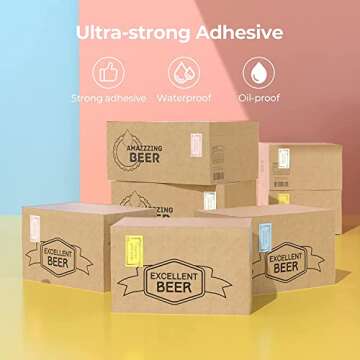 MUNBYN Thermal Sticker Labels for Direct Thermal Printer