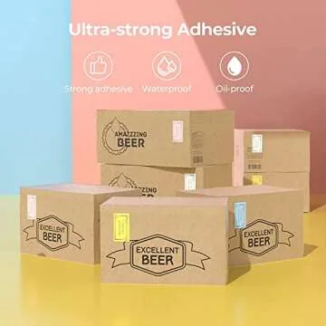 MUNBYN Thermal Sticker Labels for Direct Thermal Printer