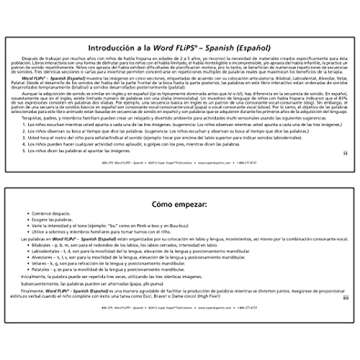 Super Duper Publications | Word FLiPS - Spanish: Spanish FLiPS for Learning Intelligible Production ...