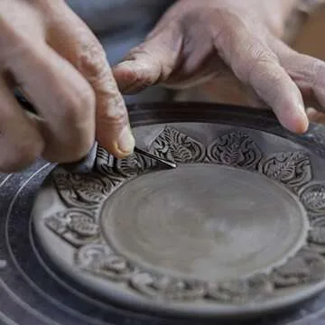 Mudder 3 Pack Wax Carving Tool Stainless Steel Tools Wax Molding Sculpting Tool Engraving Spoon for Jewellery Detailing Modeling Making Supplies, 4.75 Inch(Black)