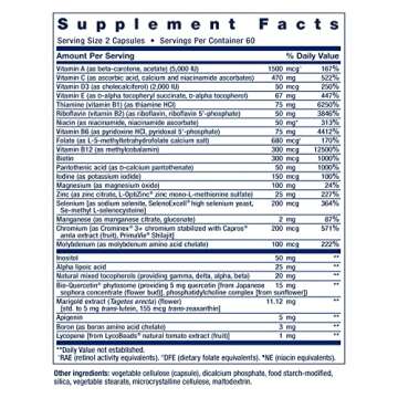 Life Extension Two-Per-Day Multivitamin, Vitamins B, C, D, zinc, Packed with Over 25 Vitamins, Minerals & extracts, Two-Month Supply, Non-GMO, Gluten-Free, 120 Capsules