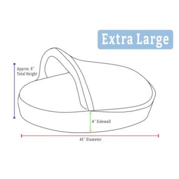 Snoozer Luxury Microsuede Cozy Cave Pet Bed, Extra Large, Camel