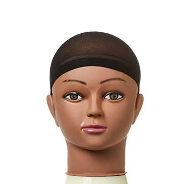 RED STOCKING WIG CAP, 200PCS Bulk Box Secures your hair, long lasting, stays in place, light, lightw...