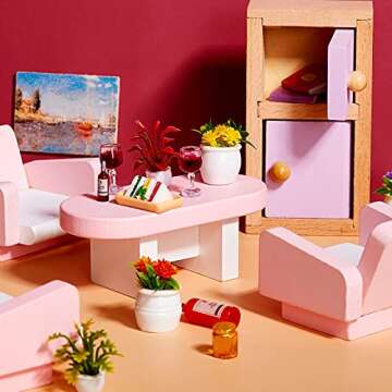 Skylety Miniature Dollhouse Plants - 14 Pcs Set