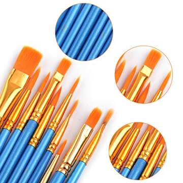 AROIC Watercolor Paint Set, with a Watercolor Paint, 36 Color，and a Package of 10 Brushes of Diffe...