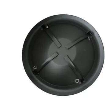 Fire Sense 60838 Fire Pit Portable Folding Round Steel with Folding Legs Wood Burning Lightweight Included Carrying Bag & Screen Lift Tool - Black - 29"