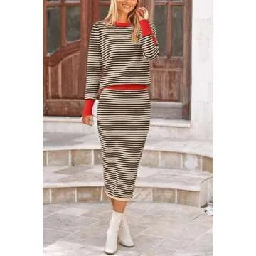 Stylish PRETTYGARDEN Women's 2 Piece Sweater Set