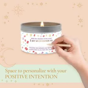 Magnificent 101 Fame & Influence Vibes 6-oz. Candle in Tin Holder; 100% Natural Soy Wax with Ginger, Clove & Frangipani Essential Oils for Aromatherapy, Energy Cleansing & Meditation; Great Gift