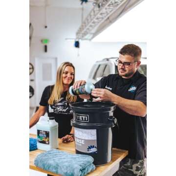 P & S PROFESSIONAL DETAIL PRODUCTS - Absolute Rinseless Wash - Premium Soap Alternative; Emulsify Dirt; Softens Water; Safe on Paint, Coatings, Wraps, PPF (1 Quart)