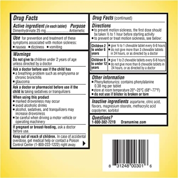 Kids Chew Tabs – Grape Motion Sickness Relief