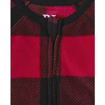 The Children's Place Family Matching Christmas Holiday Fleece Pajamas Sets for All Ages