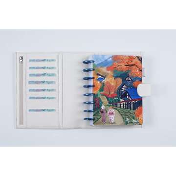 Moterm Leather Planner Cover - Stylish Discbound Organizer