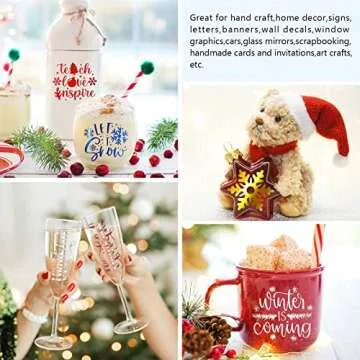 TECKWRAP Adhesive Chrome Vinyl Bundle 12" x 36"/Rolls for DIY Craft, Arts (Silver, Gold, Rose Gold, Red, Blue, Space Gray, Mint)