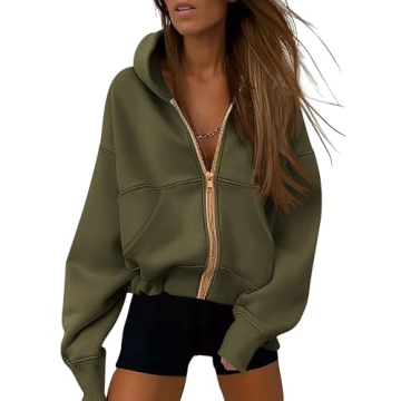 PRETTY GARDEN Women’s Zip Up Hoodie Sweatshirt - Stylish and Cozy Fall Jacket with Pockets