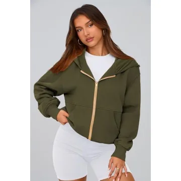 PRETTY GARDEN Women’s Zip Up Hoodie for Fall Fashion