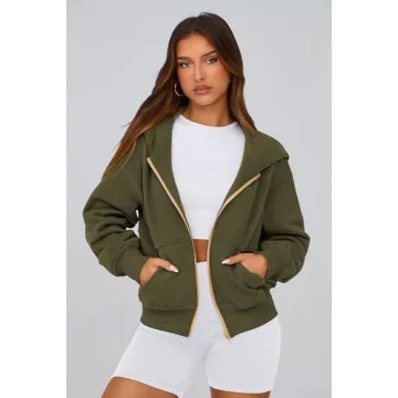 PRETTY GARDEN Women’s Zip Up Hoodie for Fall Fashion