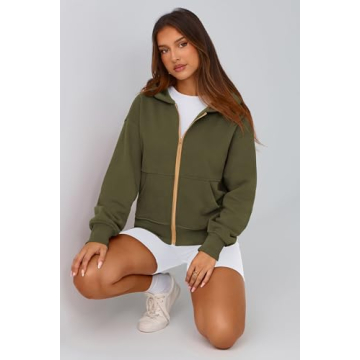 PRETTY GARDEN Women’s Zip Up Hoodie for Fall Fashion