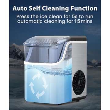 Joy Pebble Nugget Ice Maker - Portable & Efficient Ice Supply