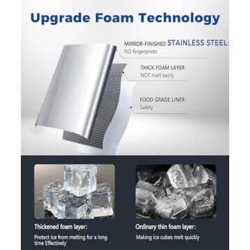 Joy Pebble Nugget Ice Maker - Portable & Efficient Ice Supply