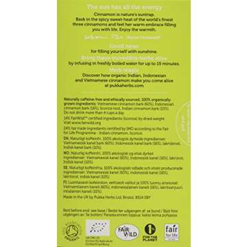 Pukka Organic Herbal Tea Three Cinnamon - 20 Tea Bags