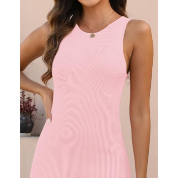 HAEOF Elegant Bodycon Midi Dress for Women 2025