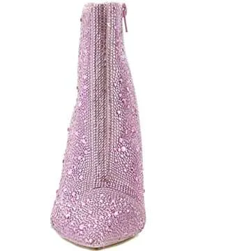 Dazzling Betsey Women's Sb-Cady Ankle Boot in Pink