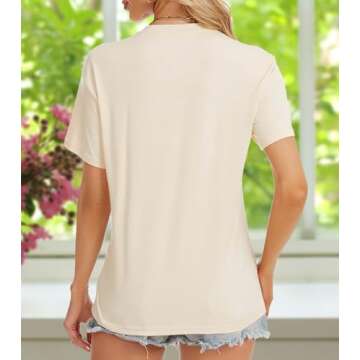 Magical Shirt for Women Castle Graphic Tee Magic Kingdom T Shirt Cute Holiday Vacation Shirt Short Sleeve Casual Tops (Large, Cream)