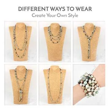 Stylish 60" Long Wrap Necklace - Versatile & Affordable