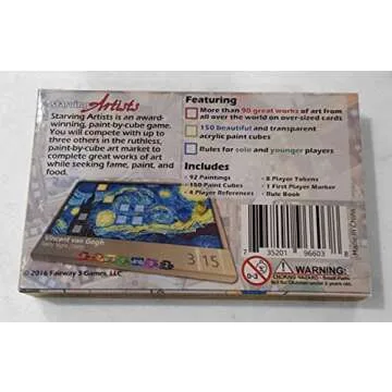 Deep Water Games Starving Artists Board Game - Paint and Play