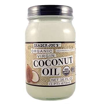 Trader Joe’s Organic Virgin Coconut Oil – 16 Fl Oz, Ultimate Beauty & Culinary Essential