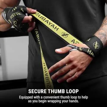 Hayabusa Boxing Hand Wraps for Men Women Black Gold