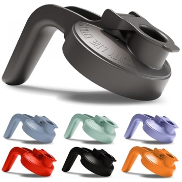 County Line Kitchen Wide Mouth Mason Jar Pour Spout Lid - Flip Cap Drinking/Canning Lids - Handle & ...