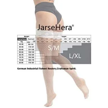 JarseHera Fishnet Thigh High Stockings - All-Day Comfort